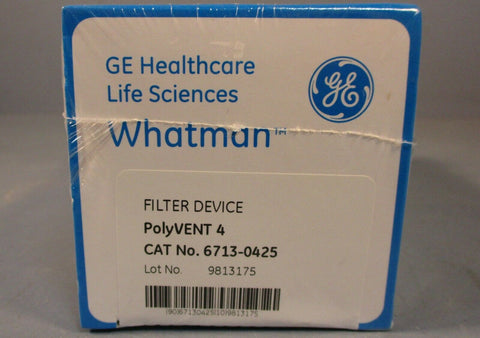 GE Whatman PolyVENT 4 Disposable Filter Device 6713-0425 0.2 um Box of 50