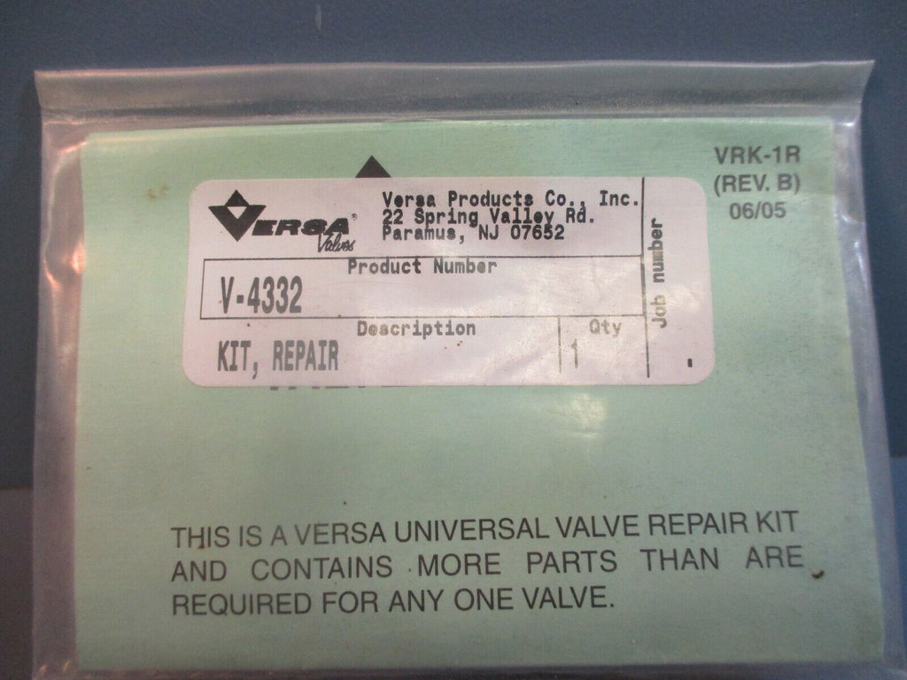 Versa Valves Repair Kit V4332 NEW eTech Surplus