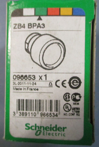 (Lot of 10) Schneider Electric ZB4BPA3 Green Non-Illum. Push Button 096653