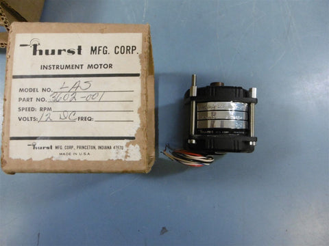 NIB Hurst LAS 3602-001 12 VDC 8W Instrument Motor