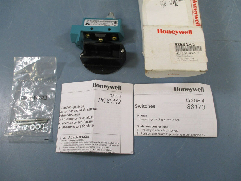 Honeywell Micro Switch BZE6-2RQ Limit Switch - New