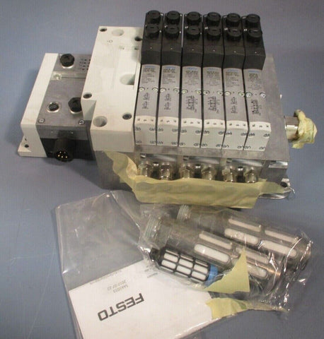 FESTO MANIFOLD VALVE TERMINAL ASSEMBLY VTSA-FB 50E-F33GCQP-S44P-N-V-SM-3A-KKJKG