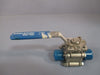 Inline 1/2" Full Port CF3M Sanitary Ball Valve, TFM Seat/Seal, 316L Trim 337F