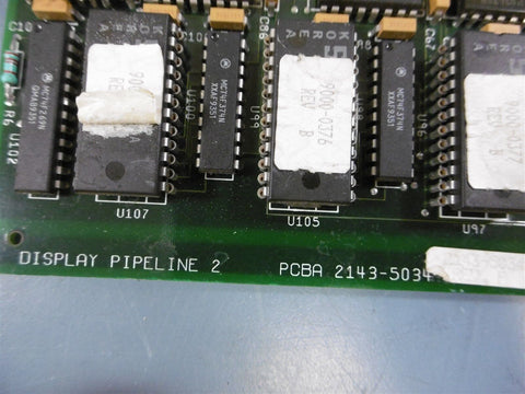 Used MCE ADAC Labs 2143-5034 REV.F Display Pipeline 2 Board