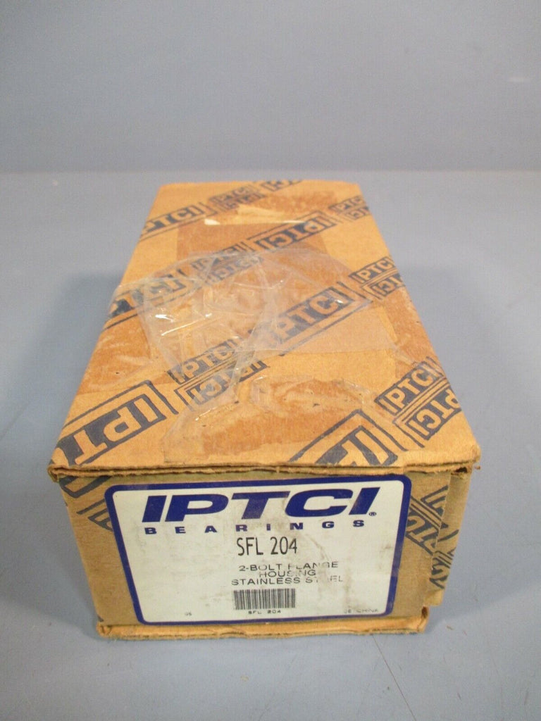 IPTCI Bearings 2-Bolt Flange Housing SS SFL 204 | ETech Surplus