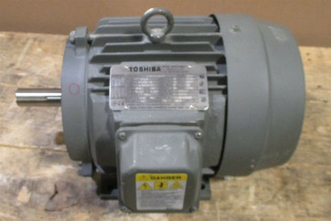 Toshiba 0054FTSA21A-P High Efficiency 5 HP 3 ø Induction Motor 1735 RPM New