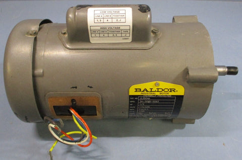 Baldor JL3504A AC Motor 115/230V 7.4/3.7A 1725RPM 5/8" Shaft Dia 34-3099-5593