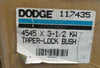 Dodge 117435 4545 x 3-1/2 KW Taper-Lock Bushing NOS