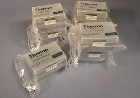 7 Boxes of 96 Thermo Scientific 7152 Sterile Pipet Tips Pippette 250 uL 672 Tips