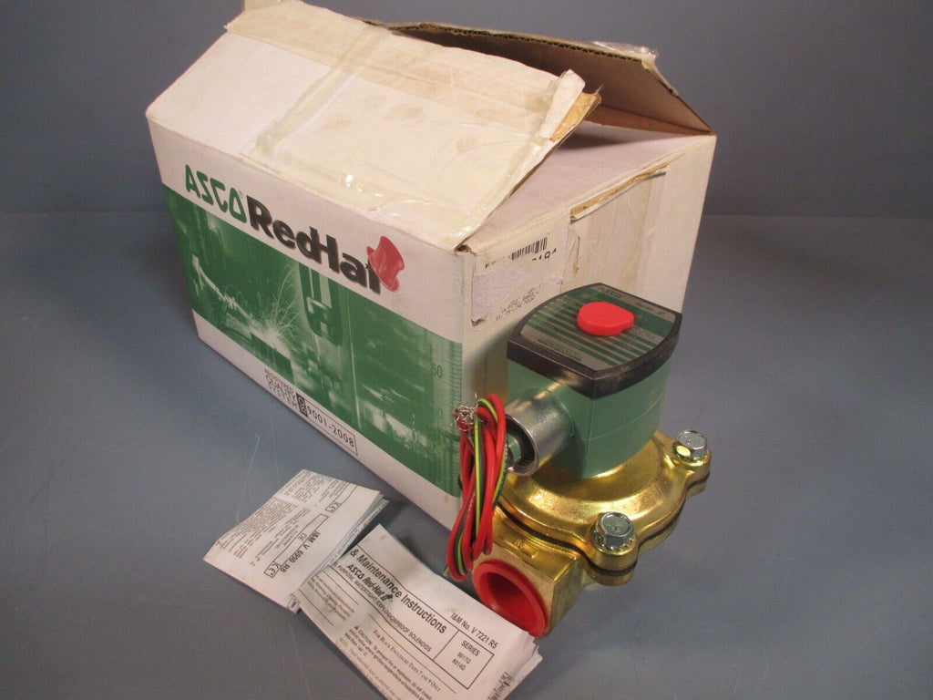ASCO Solenoid Valve, Brass Body 16.1 Watts 150psi 110/120V 1" NPT 8210