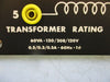 Lab-Volt 8341-00 Transformer 60VA-120/208/120V .5/.3/.5A 60Hz