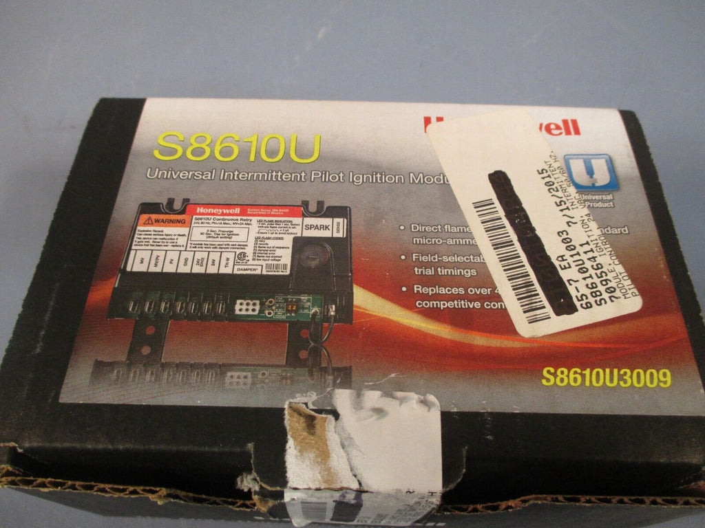 Honeywell S8610U Universal Intermittent Pilot Ignition Control Module