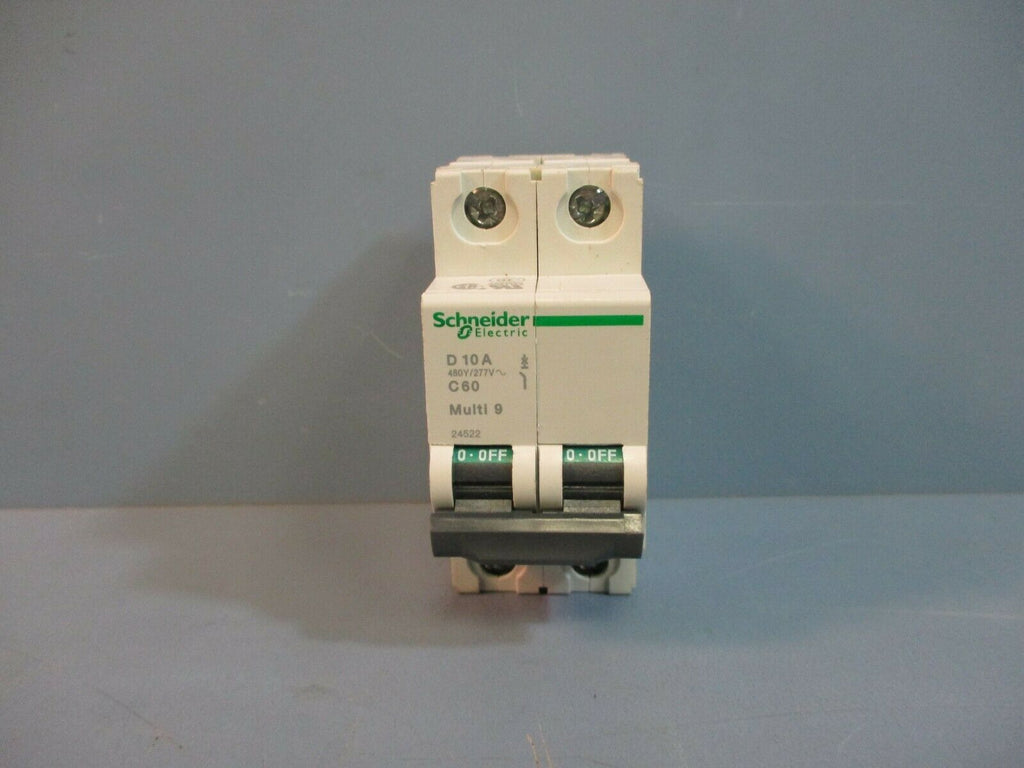 Schneider Electric D10a C60 24522 Multi 9 Circuit Breaker 480y 277v~ N