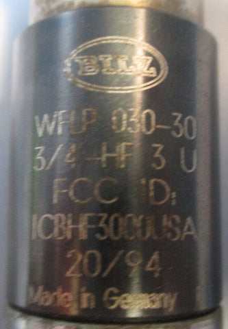Bilz WFLP 030-30 3/4'-HF 3 U Quick Collet Tool Holder NWOB