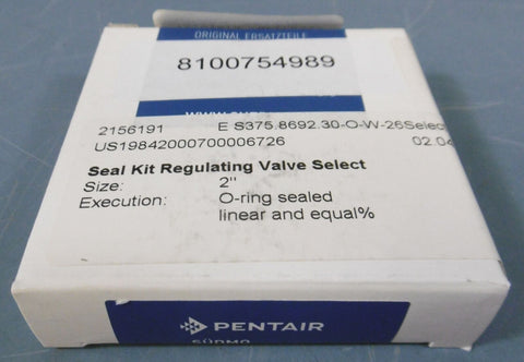 *NIB* Pentair Suedmo Seal Kit Regulating Valve Select: 2156191, 2"