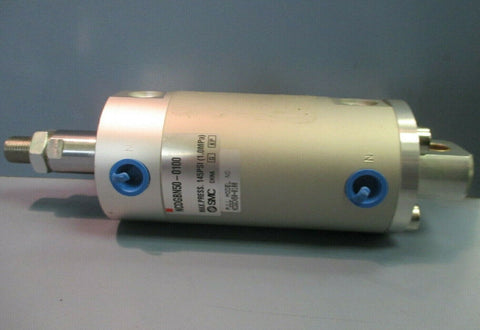 SMC AIR CYLINDER 50MM BORE 1 IN STROKE SINGLE CLEVIS 145 PSI NCDGBN50-0100
