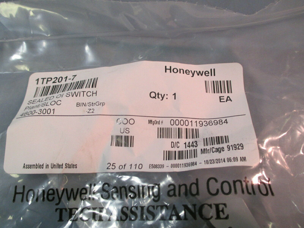 1TP201-7 Honeywell Rocker FACTORY SEALED IN BAG