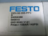 Festo DZH-32-356-PPV-A Pneumatic Cylinder 10Bar/145PSI - Used