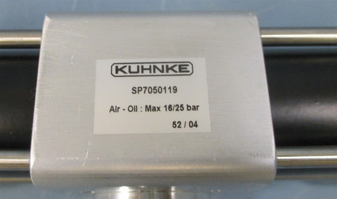 Kuhnke SP7050119 Air - Oil : Max 16/25 Bar Rotary Actuator 12 mm Shaft NWOB
