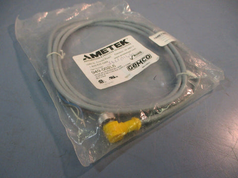 Ametek Gemco Euro Connector 6 Foot 4 Pin Right Angle 12mm NEW LOT OF TWO