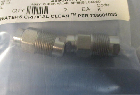 Waters Critical Clean 289001771 Check Valve, Spring Loaded Code K, 2 Pack Sealed