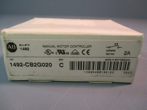 Allen Bradley Manual Motor Controller Ser. C 1492CB2G020