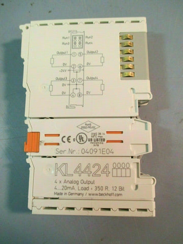 Beckhoff KL4424 4-channel analog output terminals 4~20 mA