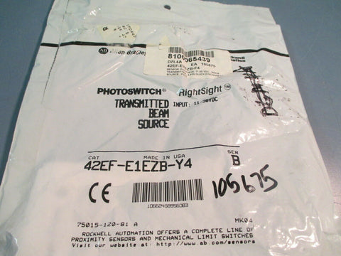 Allen-Bradley Transmitted Beam Source 42EF-E1EZB-Y4 Ser B