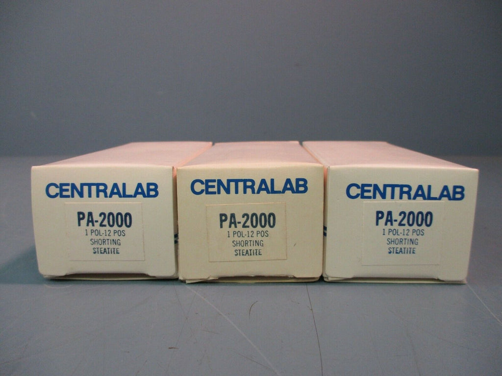 Centralab Rotary Switch PA-2000 1 Pol-12 POS Shorting Steatite NEW LOT OF 3