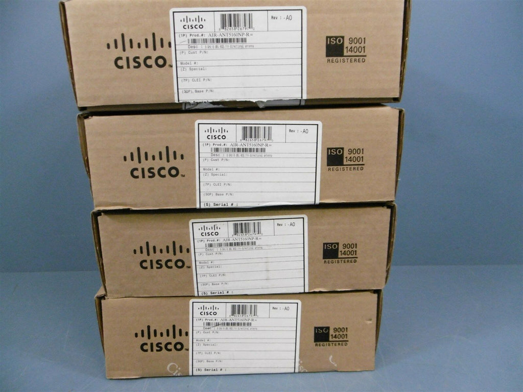 Lot of 4 NEW CISCO AIR-ANT5160NP-R Aironet 5GHz Directional MIMO Antenna **READ*