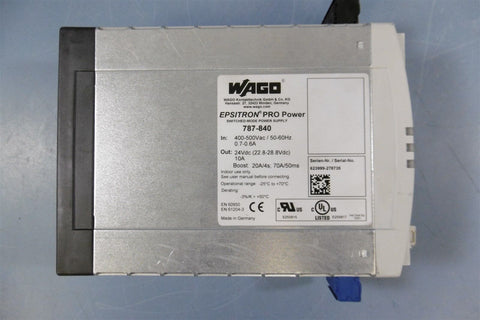 WAGO Epsitron Pro Power Switched Mode Power Supply 787-840