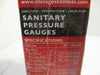 CSE Sanitary Pressure Gauge 3P-I-2I-GF-BT Dial Size 3-1/2" (90mm) New
