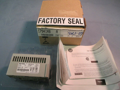 Allen Bradley FLEX I/O RTD Input Module Ser. A 24V DC 1794IR8