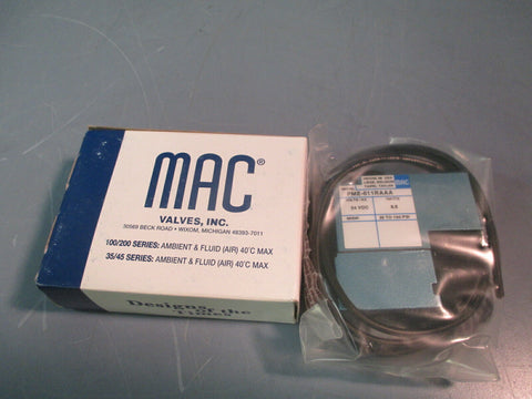 MAC VALVES INC SOLENOID VALVE PME-611RA