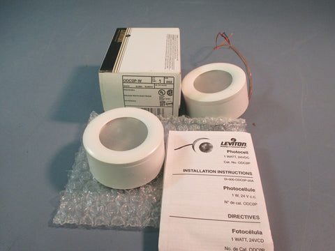 Leviton Photocell Ceiling Mount 3 Wire ODCOP-W Lot of 2