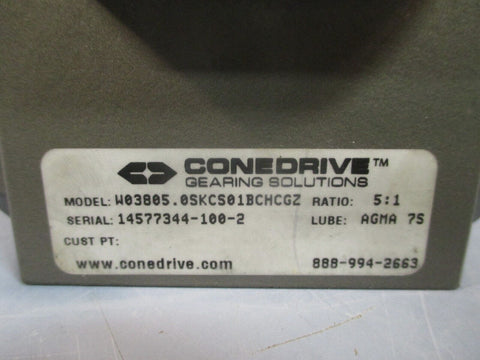 ConeDrive Gear Reducer Ratio 5:1 W03805.0SKCS01BCHCGZ