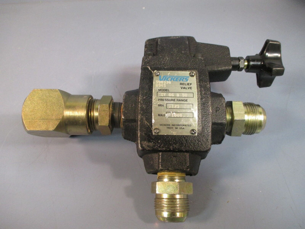 Vickers Pressure Relief Valve 1000 PSI CT-06-B-50 | eTech Surplus