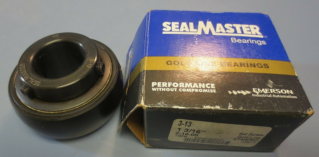 Emerson Sealmaster 3-13 Ball Bearing Insert Set Screw 1-3/16" NIB