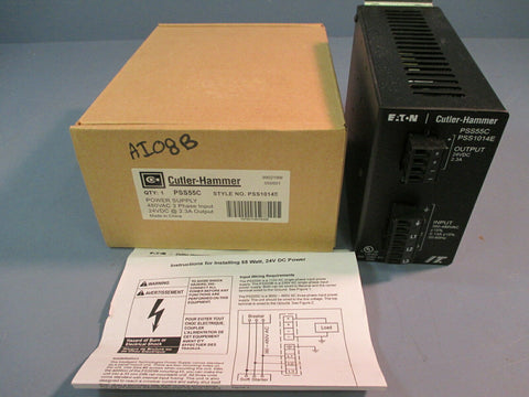 EATON CUTLER-HAMMER POWER SUPPLY PSS55C 55W 3PH 480V PSS1014E