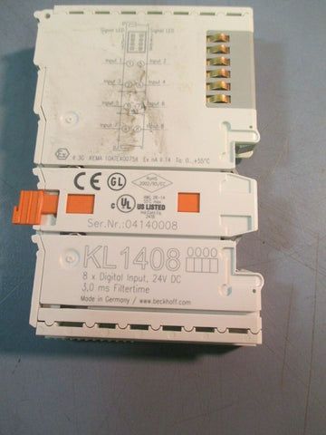 Beckhoff KL1408-0000 Bus Terminal 8 Channel Digital Input