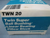Thomson TWN 20 Twin Super Ball Bushing Linear Bearing Pillow Block - New