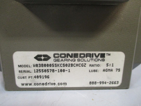 ConeDrive Gearing Solutions Gear Reducer Ratio 5:1 W0380005SKCS02BCHCGZ