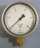 Noshok 40-200-10 Pressure Gauge 1/4" NPT Conn. 4" Diaphragm Gauge 10psi Max