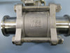 Tru-Flo 1-1/2" CF8M 1000WOG Stainless Steel Sanitary Ball Valve - New