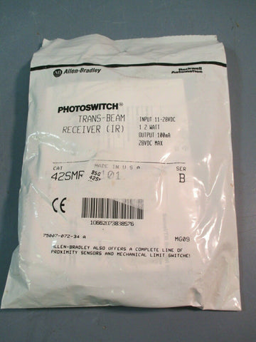 Allen Bradley Trans-Beam Receiver (IR) Cat 42SMR-7101 Ser. B