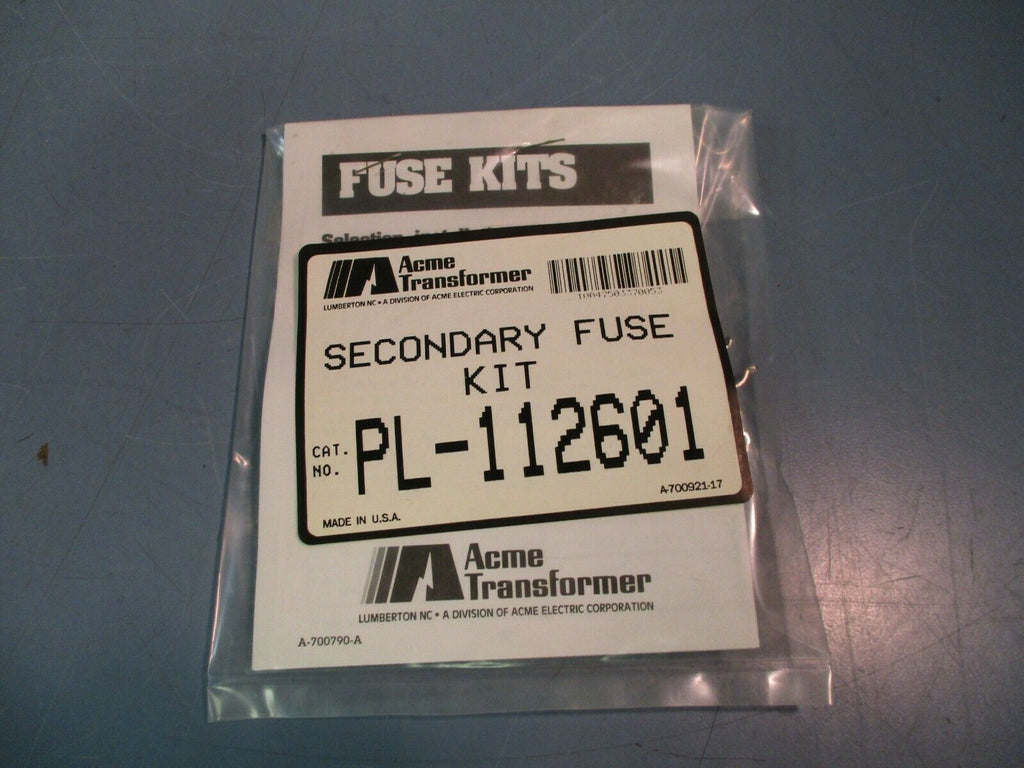 ACME Transformer Secondary Fuse Kit PL-112601 NEW LOT OF 7