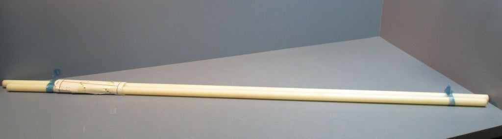 Two 5 Ft Sections of 6/6 Nylon 1" Diameter Extruded Rod Natural New