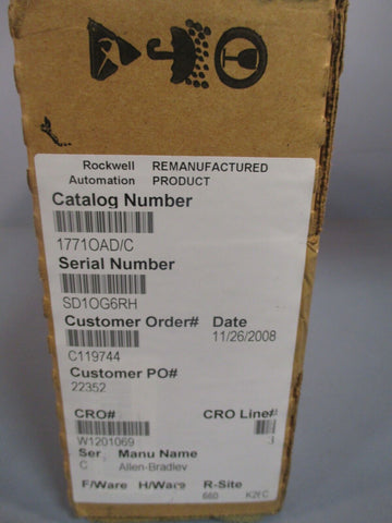 Allen-Bradley AC Output Module 10-138 VAC Ser. C 1771-OAD C