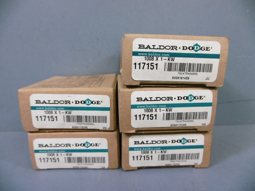Dodge Baldor Taper-Lock Bushing, 1in Bore Dia 1008-X-1-KW 117151 NEW LOT OF 5