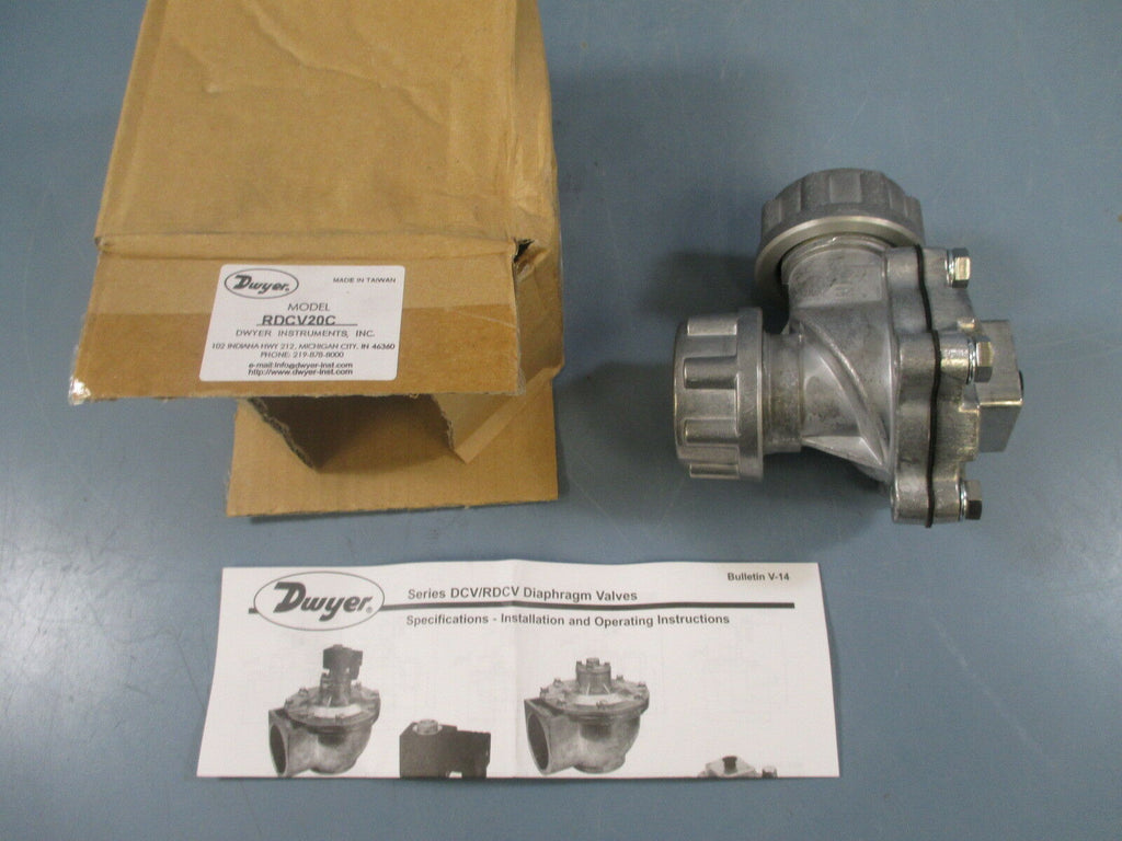 Dwyer RDCV20C Dust Collection Valve 3/4" Coupling - New